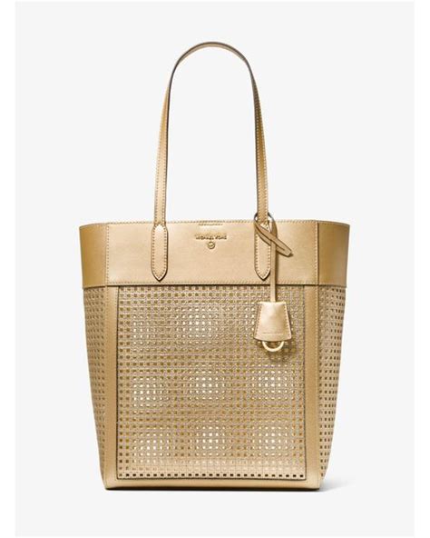 black nickel michael kors perforated|Best 25+ Deals for Michael Kors Perforated Tote .